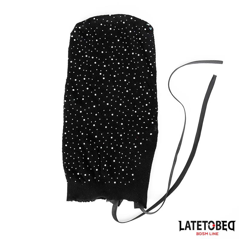 Maska za lice - Latetobed Shiny Lace Hood - maska je uža i zatim se zbog elastičnosti prilagođava licu