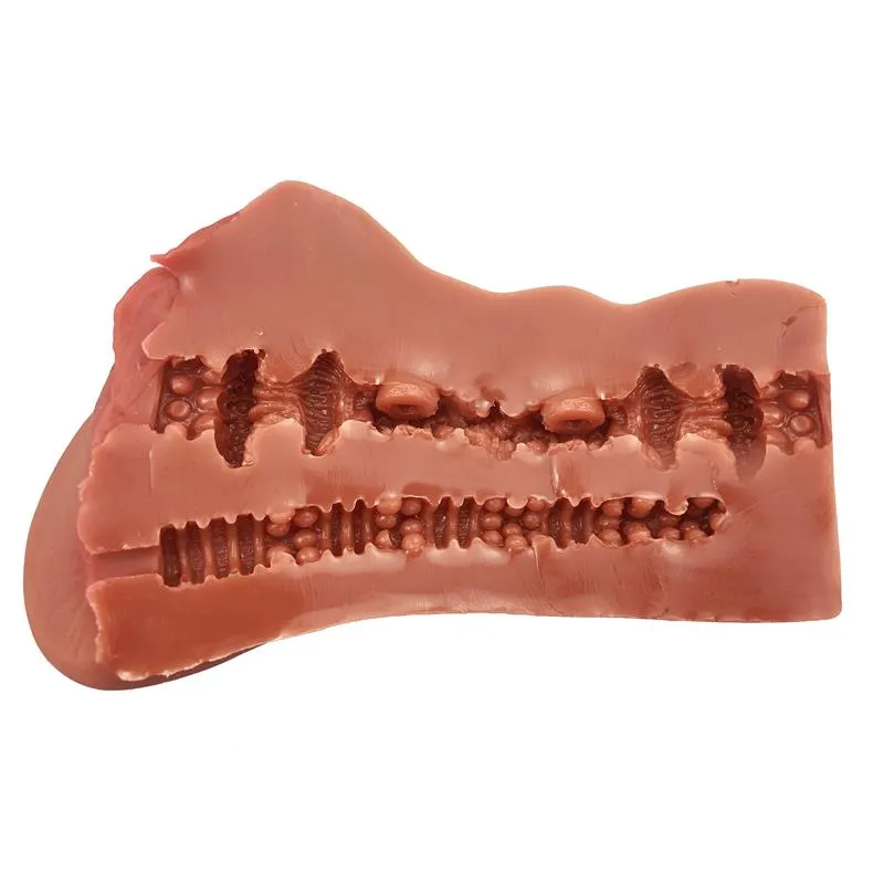 Masturbator – IntoYou Lara - prikaz kanala. Vaginalni kanal prolazi kroz cijeli masturbator. Analni kanal je nešto kraći i uži.