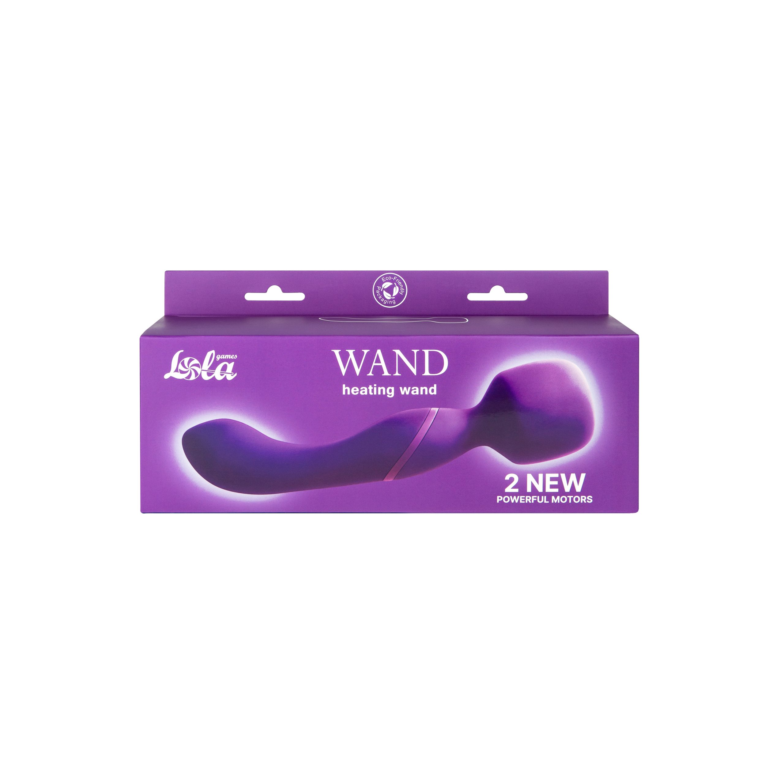 Dvostrani masažer ljubičasti - Lola Heating Wand - prikaz ambalaže