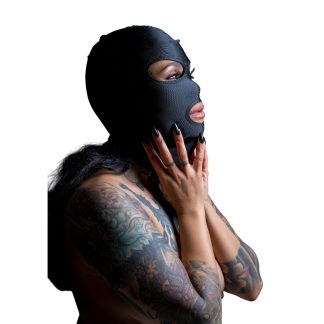 Maska s otvorom za oči i usta - Taboom Spandex Hood - prikaz na ženskoj osobi