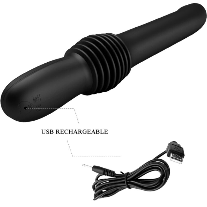 Thrusting stimulator crni - Pazuzu - USB kabel za punjenje
