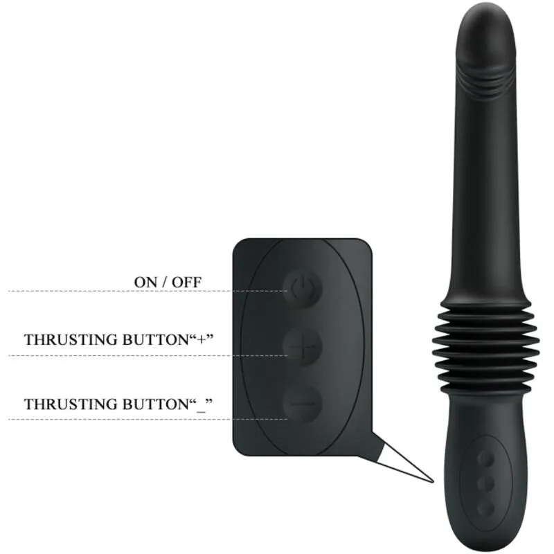 Thrusting stimulator crni - Pazuzu - kontrole "+" i "-" za upravljanje pomakom