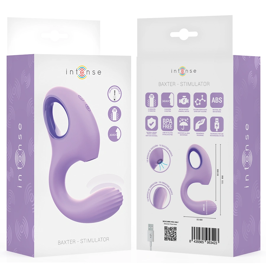 Stimulator i vibrator ljubičasti - Baxter Stimulator i vibrator ljubičasti - Baxter