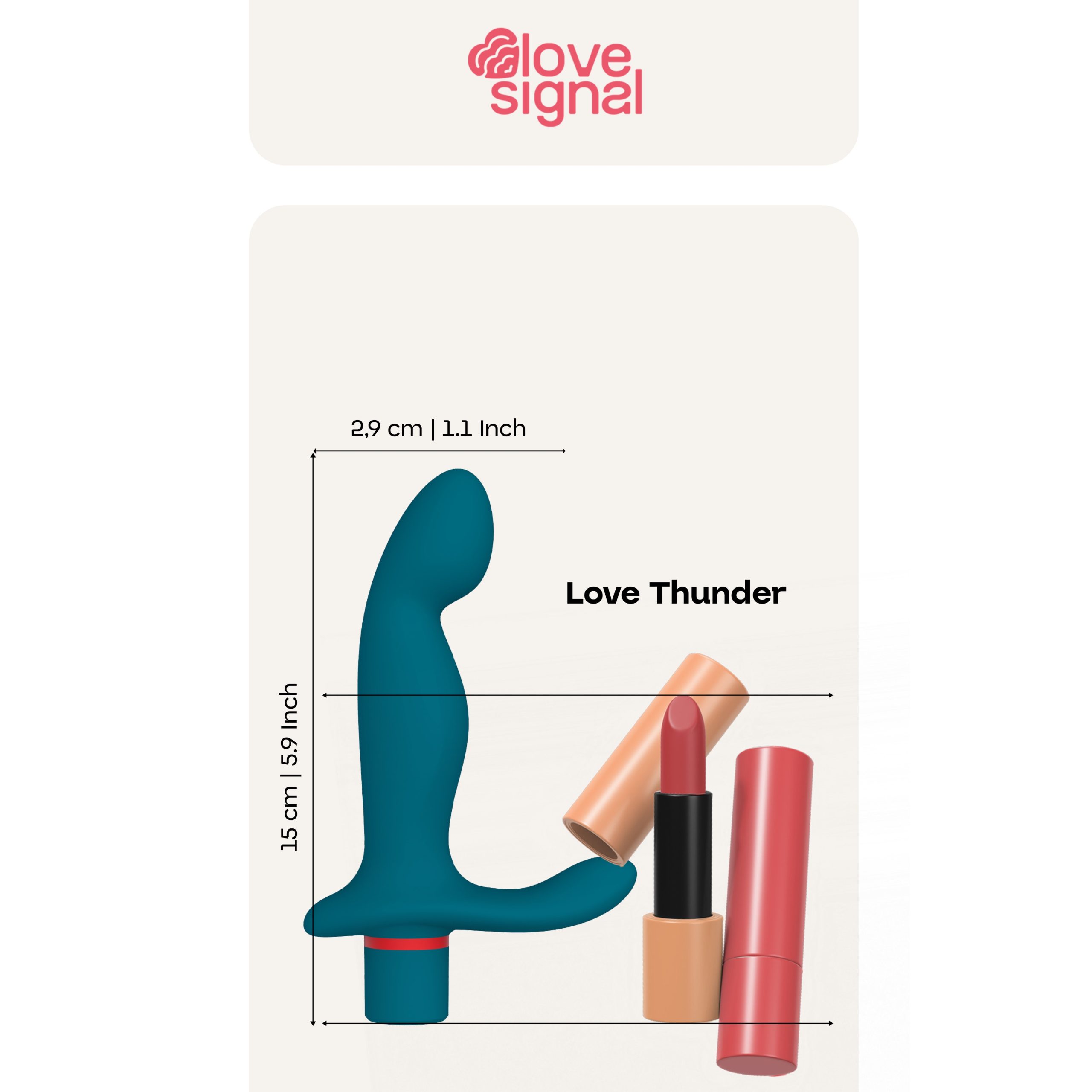 Punjivi masažer prostate tirkizni - Love Thunder Punjivi masažer prostate tirkizni - Love Thunder - dimenzije: dužina: 15 cm, promjer 2,9 cm